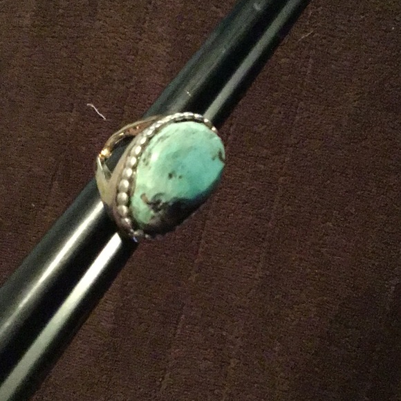 OLD HEAVY TURQUOISE RING - Picture 2 of 6